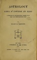 Astrology Science of Knowledge and Reason by Bennett, Ellen H.
