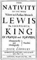 The Nativity of Lewis the Fourteenth, King of France by Gadbury, John