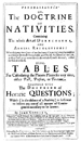 The Doctrine of Nativities and Horary Questions by Gadbury, John