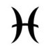 Astrological glyph for the zodiac sign Pisces
